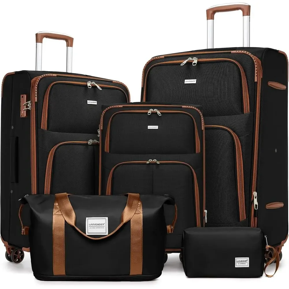 Expandable Hard Shell Luggage Set - Conjunto de Malas Expansíveis de 5