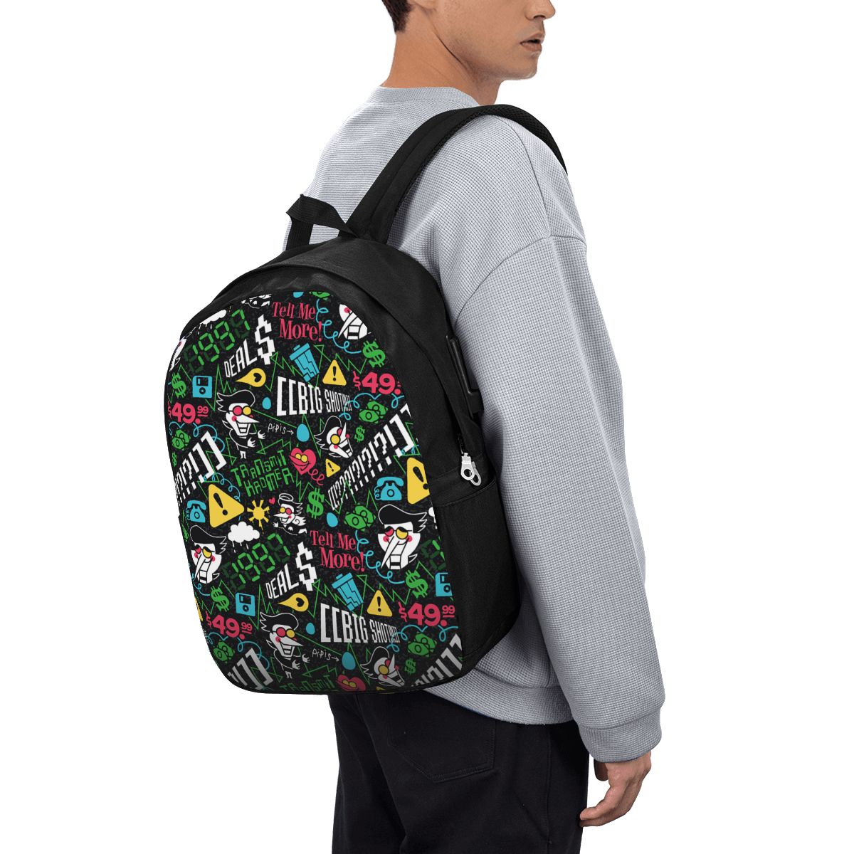 Backpacks - Mochila Deltarune SPAMTON G para Viagem,