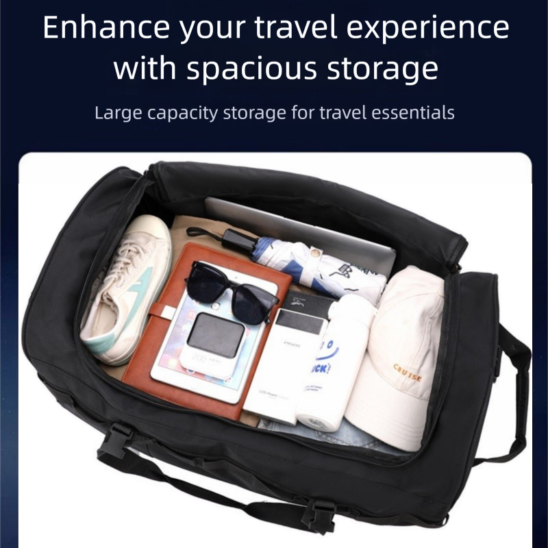 Foldable Rolling Luggage Bag - Mala de viagem dobrável resistente à
