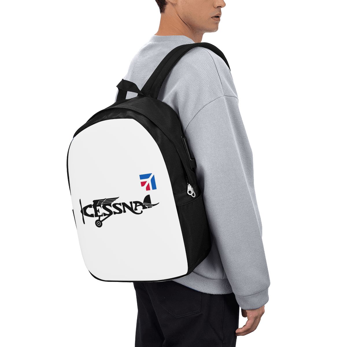 Travel Bags - Mochila com logotipo Cessna, bolsa de