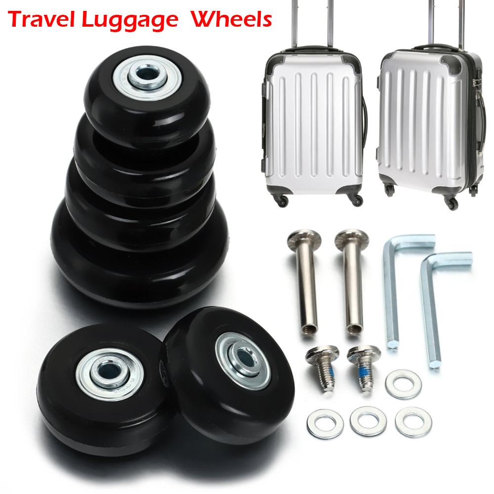 Silent Replacement Luggage Wheels - 2/4 peças Rodízios Deslizantes Silenciosos de