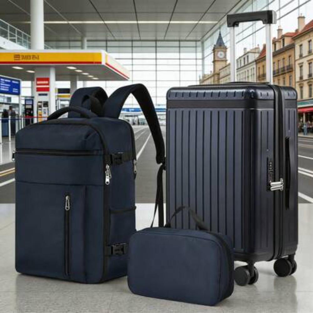Spinner Wheel Rolling Suitcase 20 Inch - Conjunto de 3 Malas de Viagem