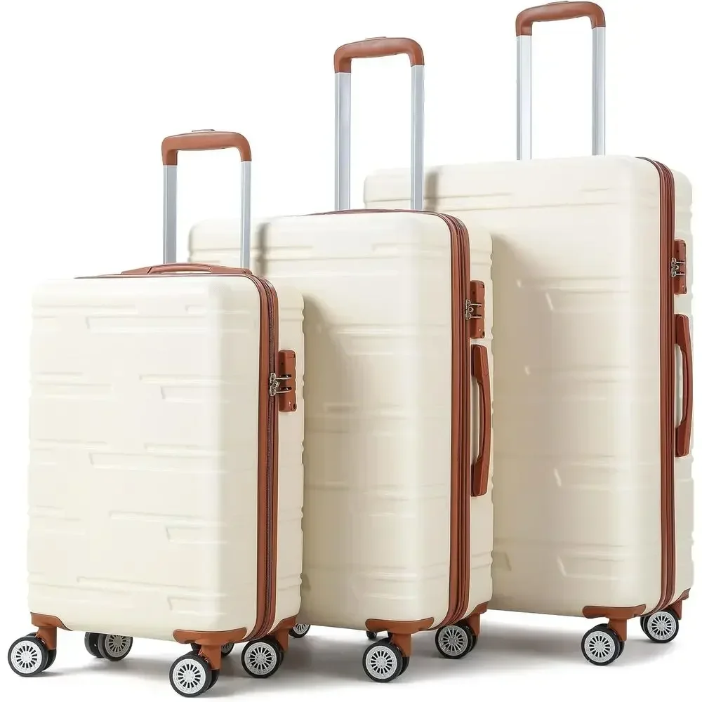 Expandable Hard Shell Luggage Set - Conjunto de Malas Rígidas Expansíveis de
