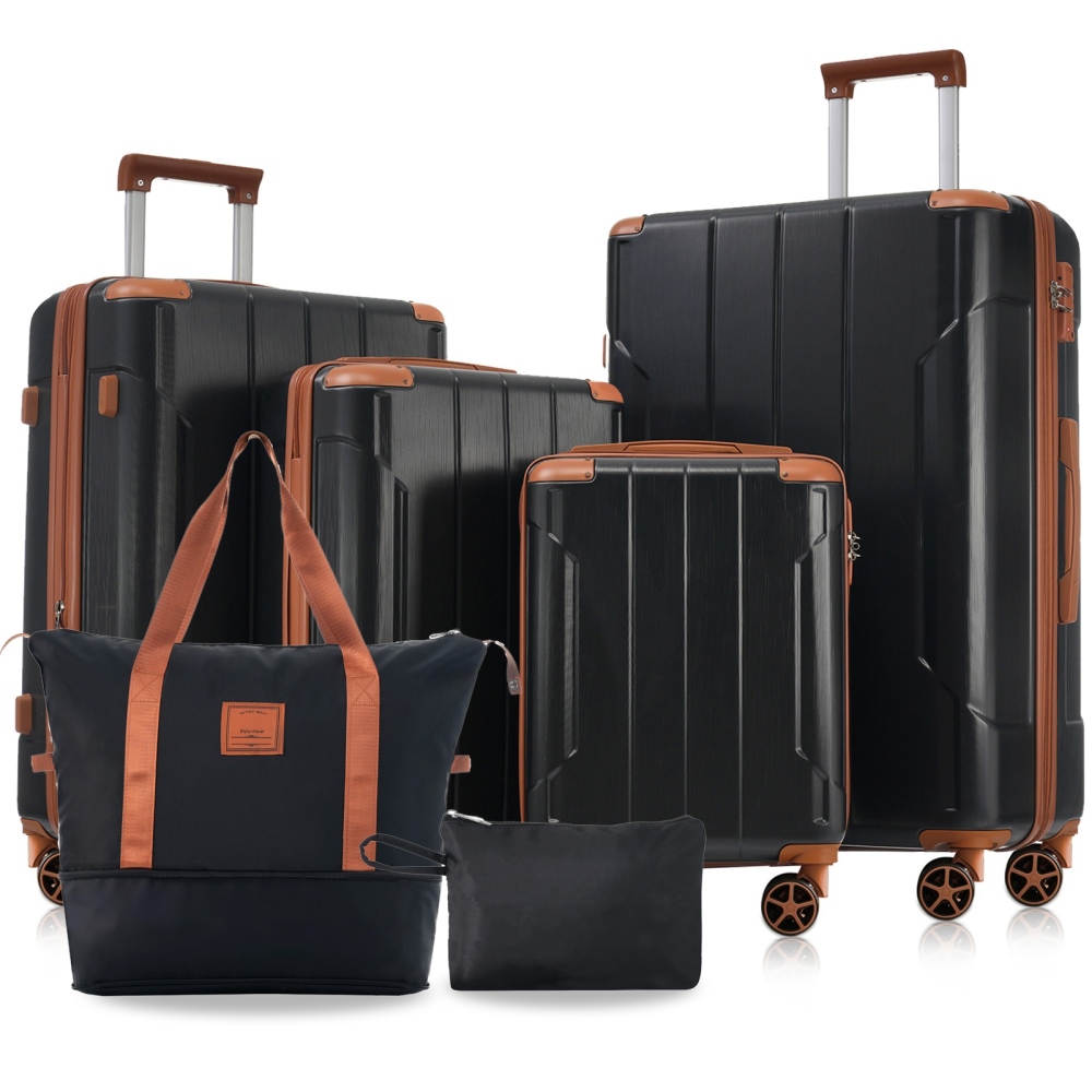 Expandable Hard Shell Luggage Set - Conjunto de Malas Rígidas de 6