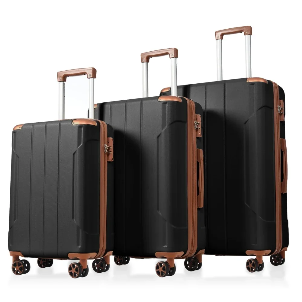 Expandable Hard Shell Luggage Set - Conjunto de malas de viagem de