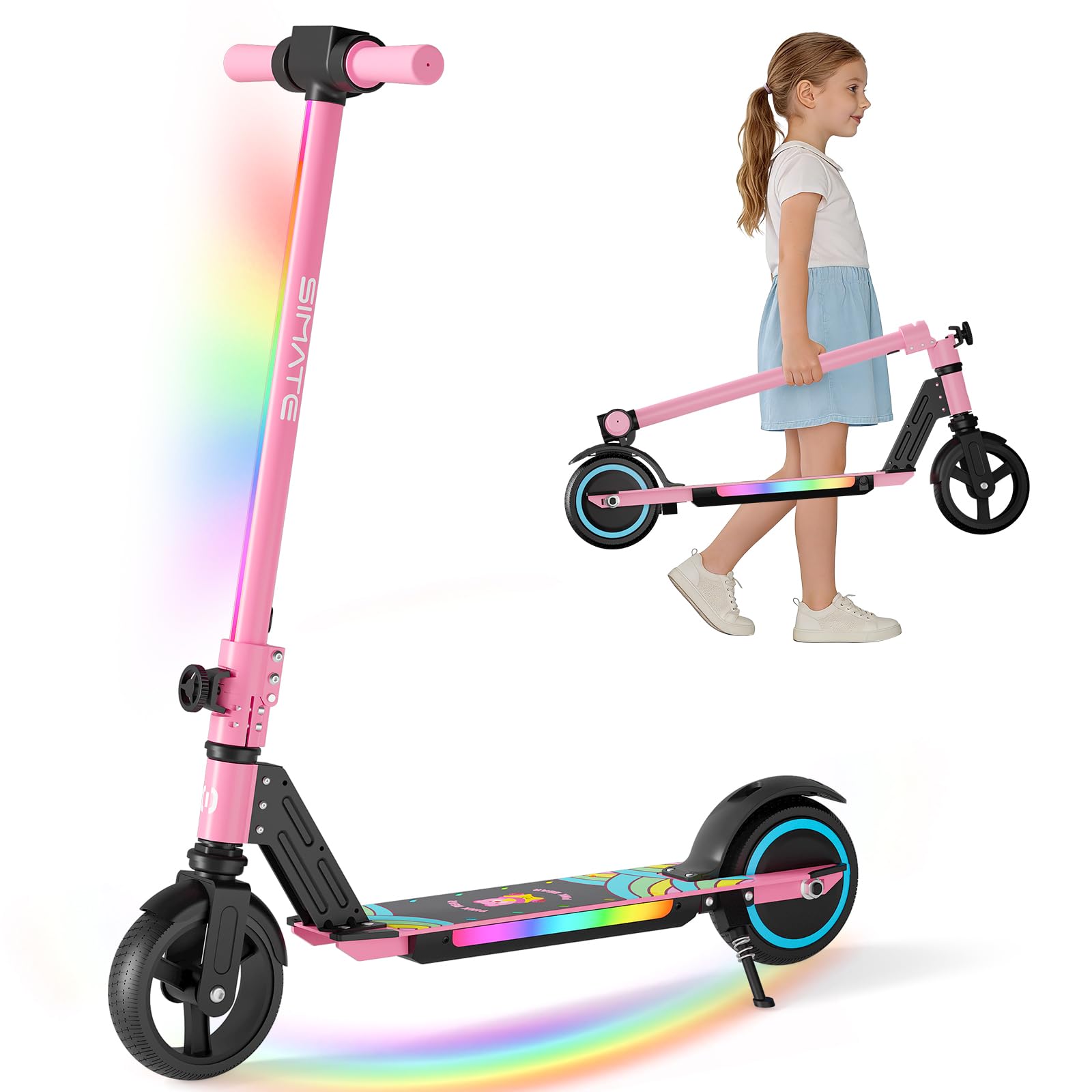 Kids Ride On Suitcase Scooter - Scooter Elétrico SIMATE para Crianças de