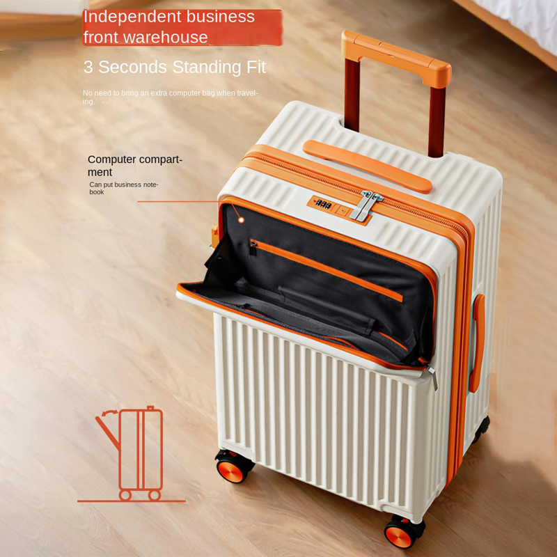 Front Opening Laptop Luggage 24 Inch - Elegante mala de viagem de 20