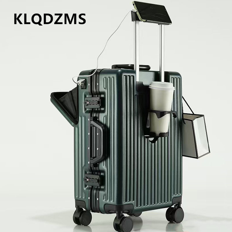 Front Opening Laptop Luggage 24 Inch - Mala Multifuncional KLQDZMS com Abertura Frontal,