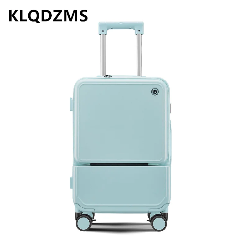Klqdzms mala com estrutura de  - Front Opening Laptop Luggage 24 Inch avaliação e preço