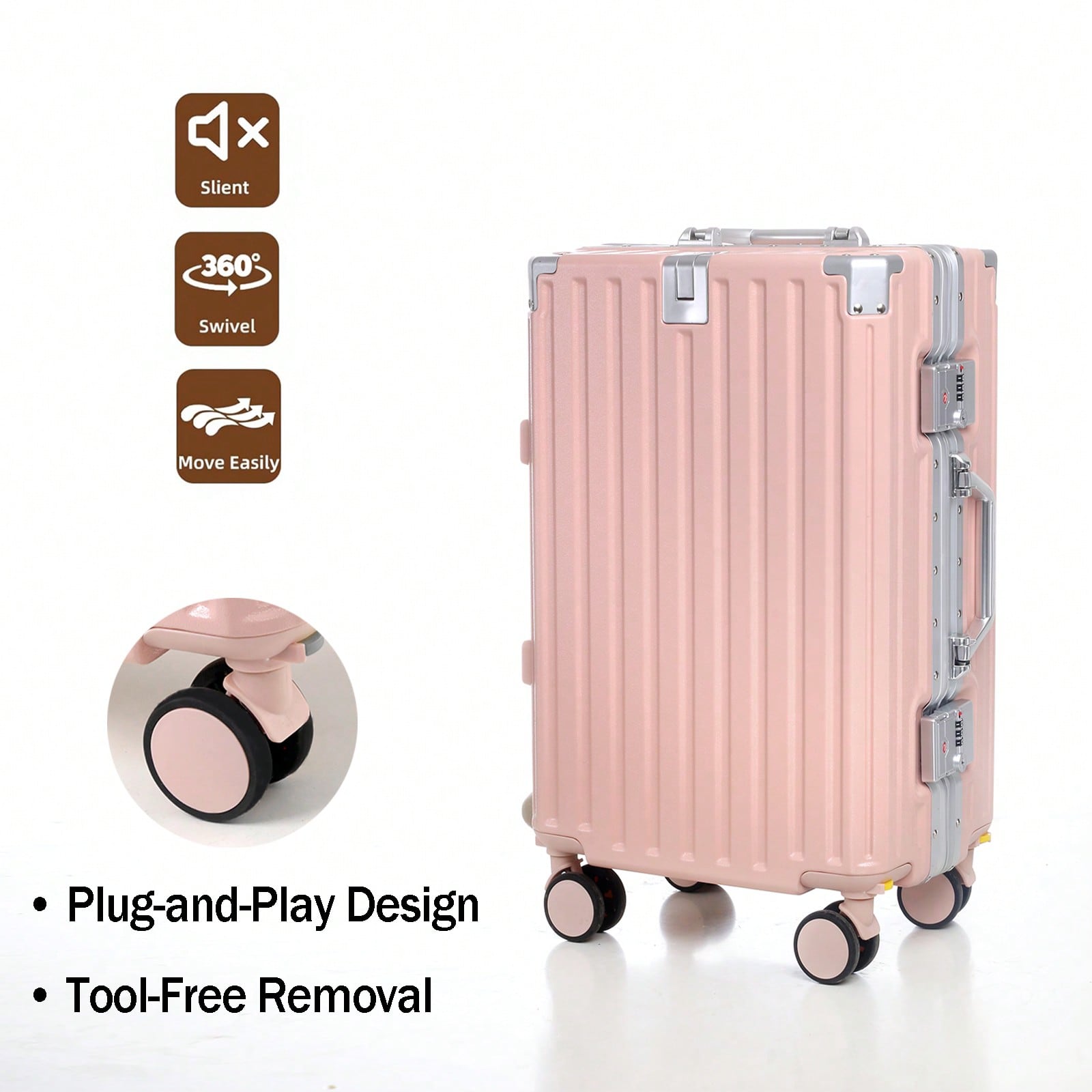 Mala de Viagem de 20 Polegadas - Aluminum Frame Carry On Luggage avaliação e preço