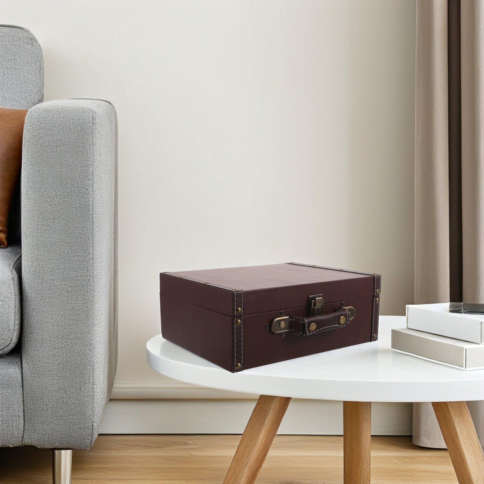 Maleta Vintage Decorativa, Baú - Retro Vintage Trunk Suitcase avaliação e preço