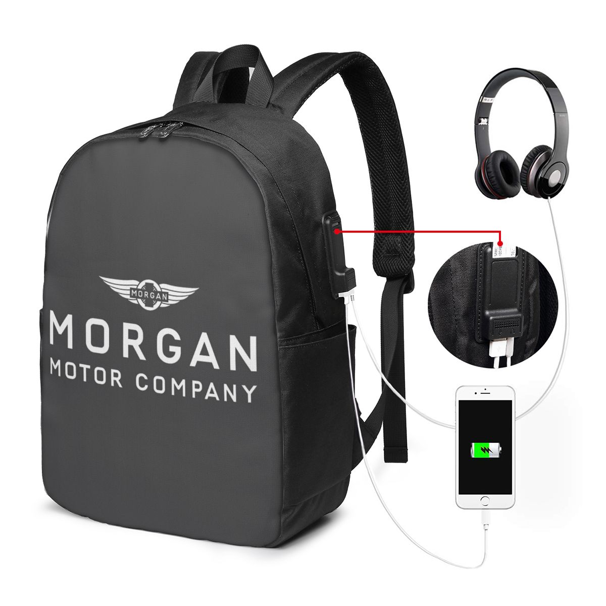 Mochila Morgan Motor Car Compa - Backpacks avaliação e preço