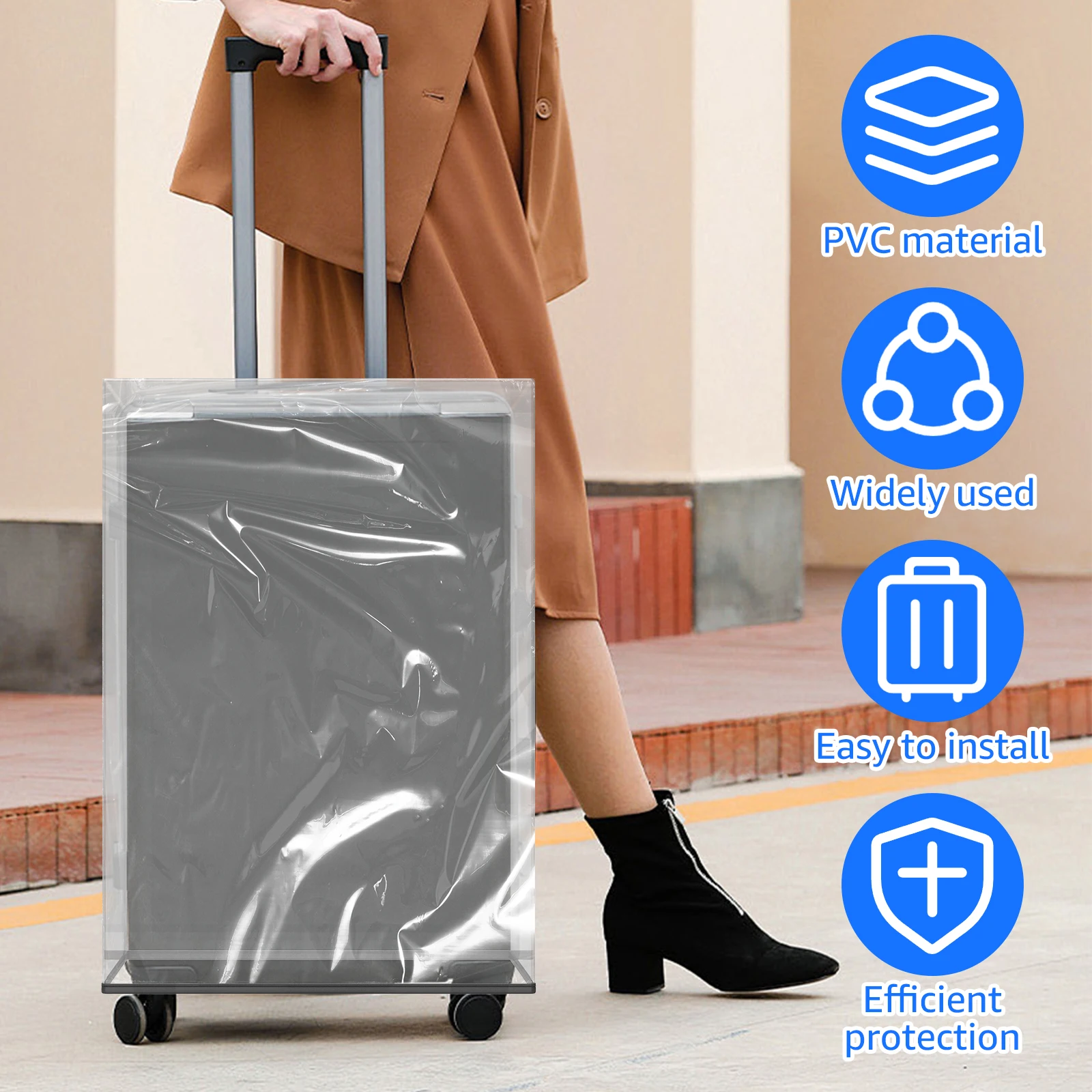 Capa protetora transparente de - Luggage Protective Cover Transparent avaliação e preço