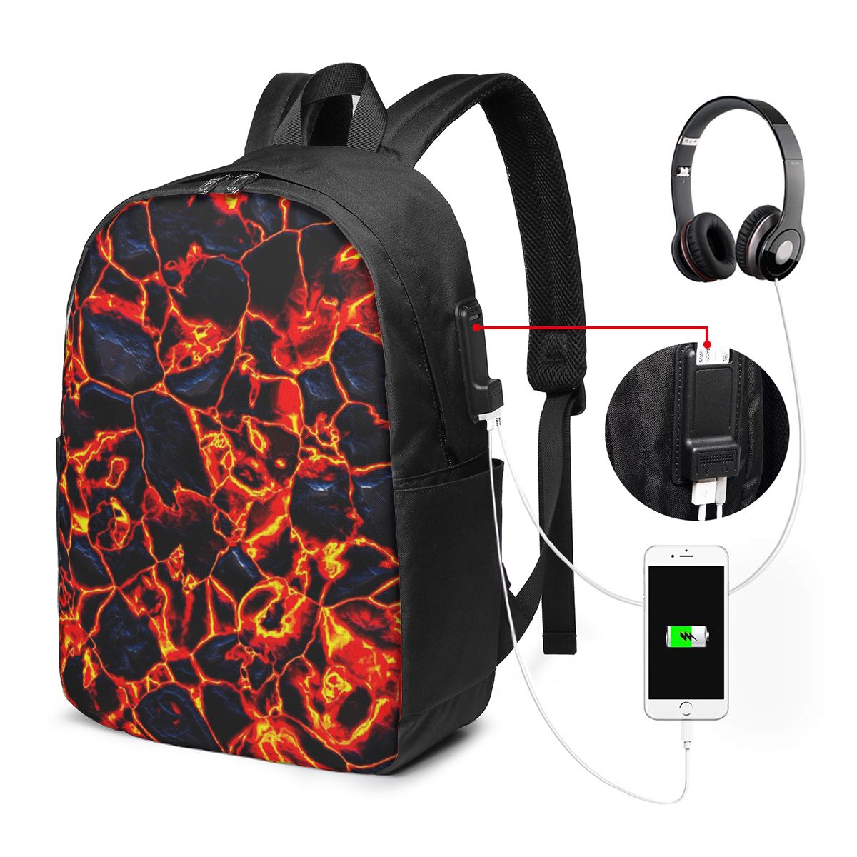 Mochila de Viagem com Estampa  - Backpacks avaliação e preço