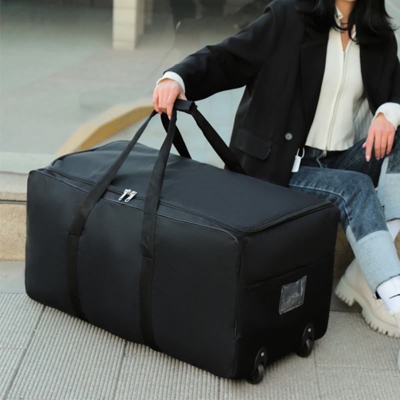 Sacos de carrinho de grande ca - Foldable Rolling Luggage Bag avaliação e preço