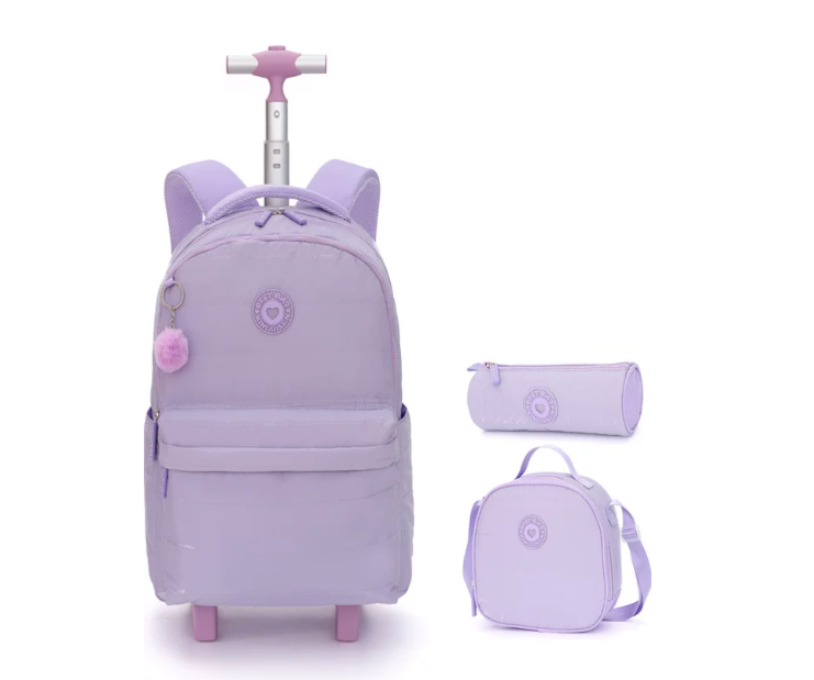 Mochila escolar com rodinhas d - Foldable Rolling Luggage Bag avaliação e preço