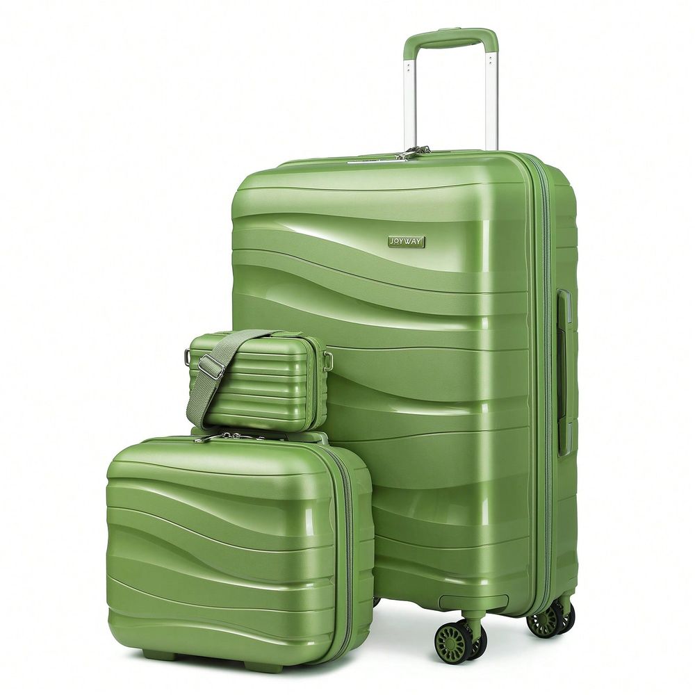 Conjunto de 3 Peças de Malas R - Expandable Hard Shell Luggage Set avaliação e preço