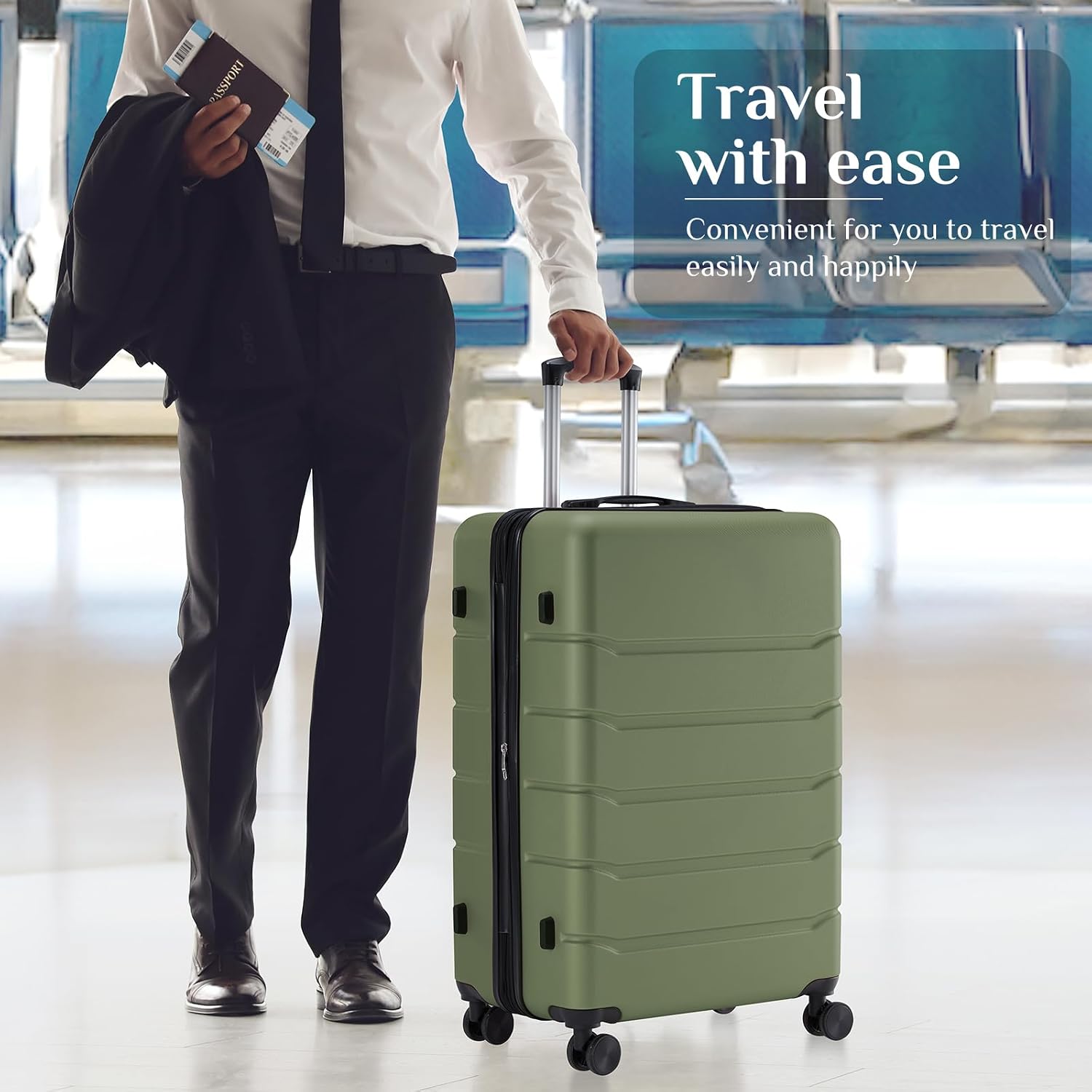 Mala de Viagem de 28 Polegadas - Expandable Hard Shell Luggage Set avaliação e preço