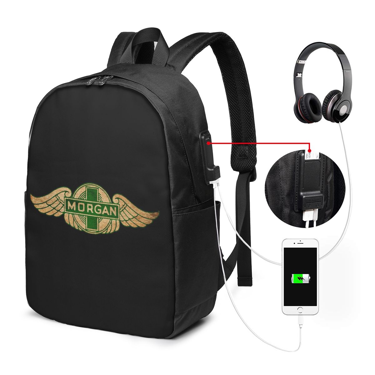 Mochila Morgan Motor Car Compa - Backpacks avaliação e preço
