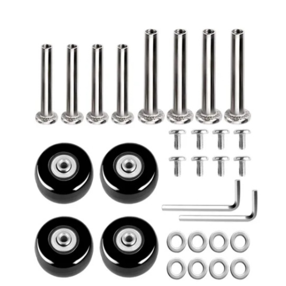 2 pçs substituir rodas com par - Silent Replacement Luggage Wheels avaliação e preço