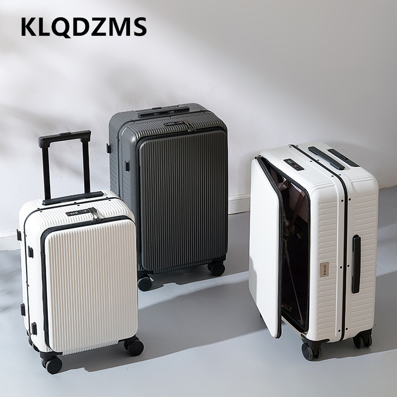 Mala de Viagem com Rodas KLQDZ - Front Opening Laptop Luggage 24 Inch avaliação e preço