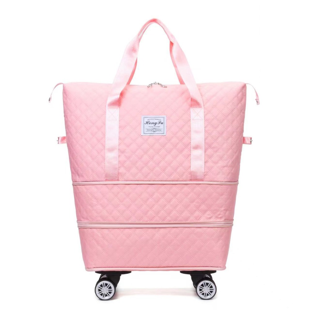 Novo oxford pano duffle pacote - Foldable Rolling Luggage Bag avaliação e preço