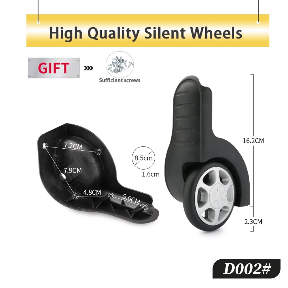 Rodízio fixo para bagagem, ace - Silent Replacement Luggage Wheels avaliação e preço