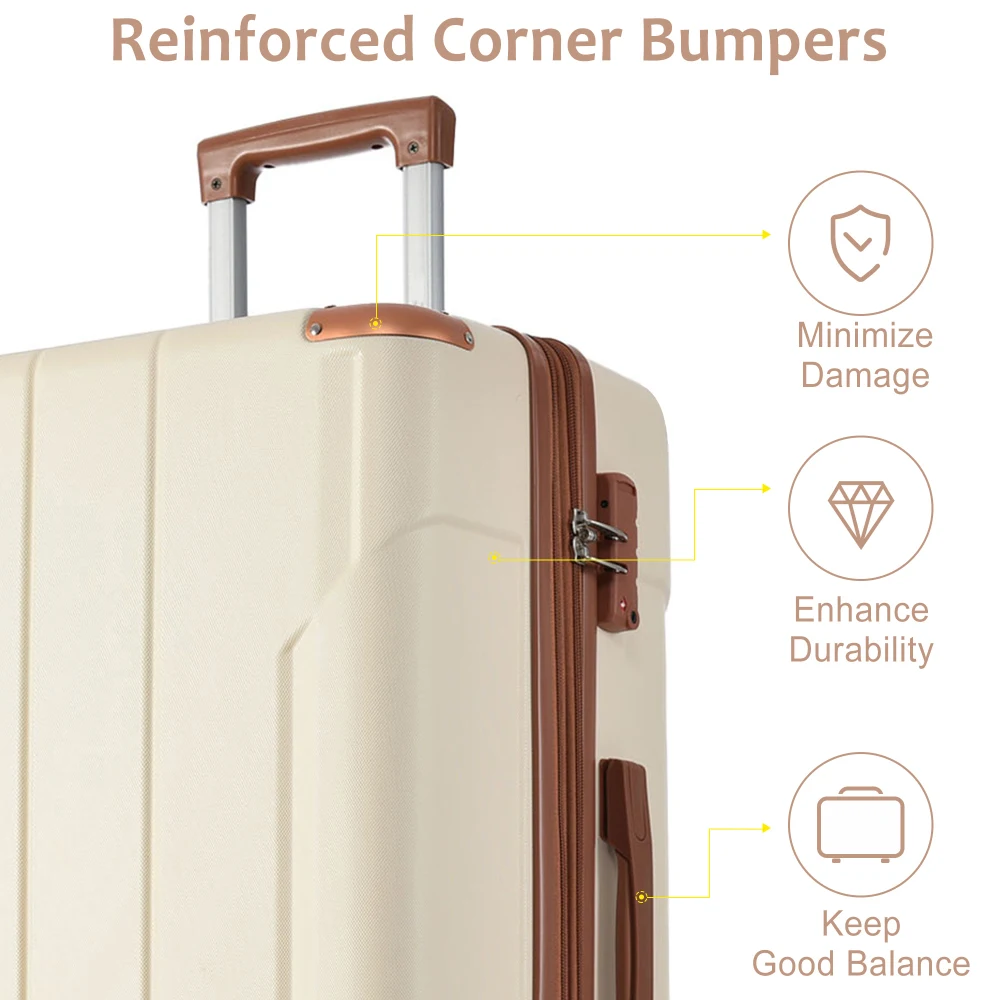 Conjunto de Malas Rígidas em A - Expandable Hard Shell Luggage Set avaliação e preço