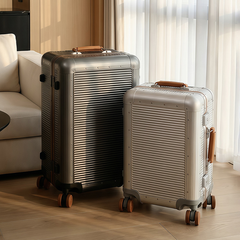 Mala de viagem grande com estr - Aluminum Frame Carry On Luggage avaliação e preço