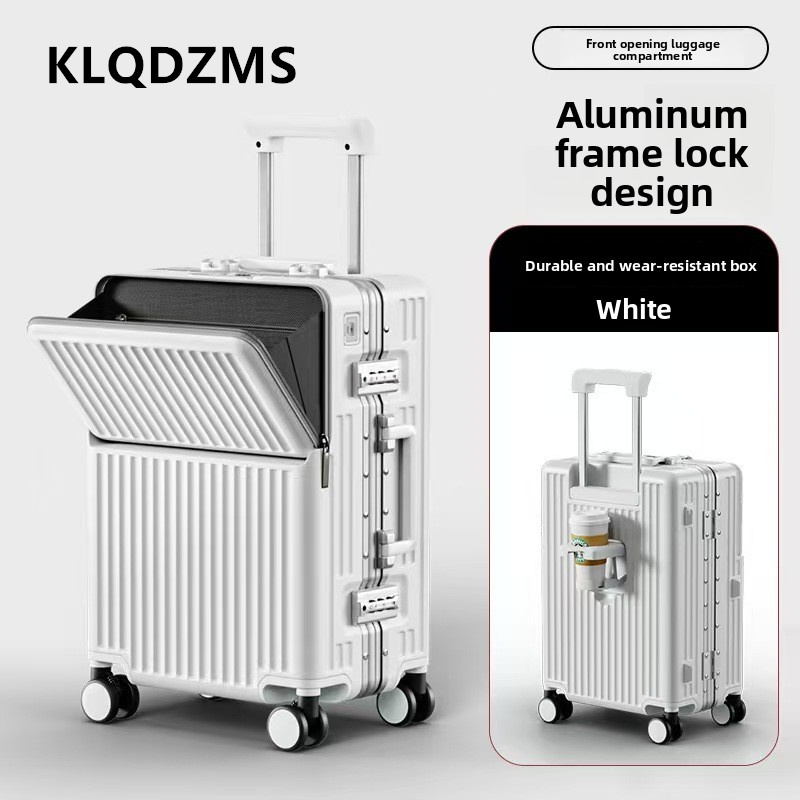 Mala Multifuncional KLQDZMS co - Front Opening Laptop Luggage 24 Inch avaliação e preço