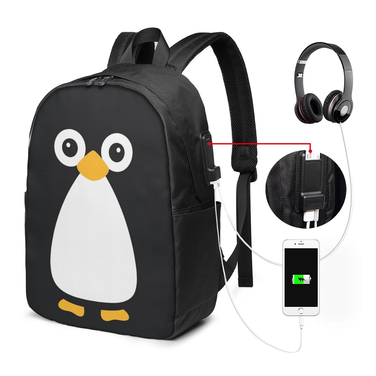 Mochila fofa com estampa de pi - Travel Bags avaliação e preço