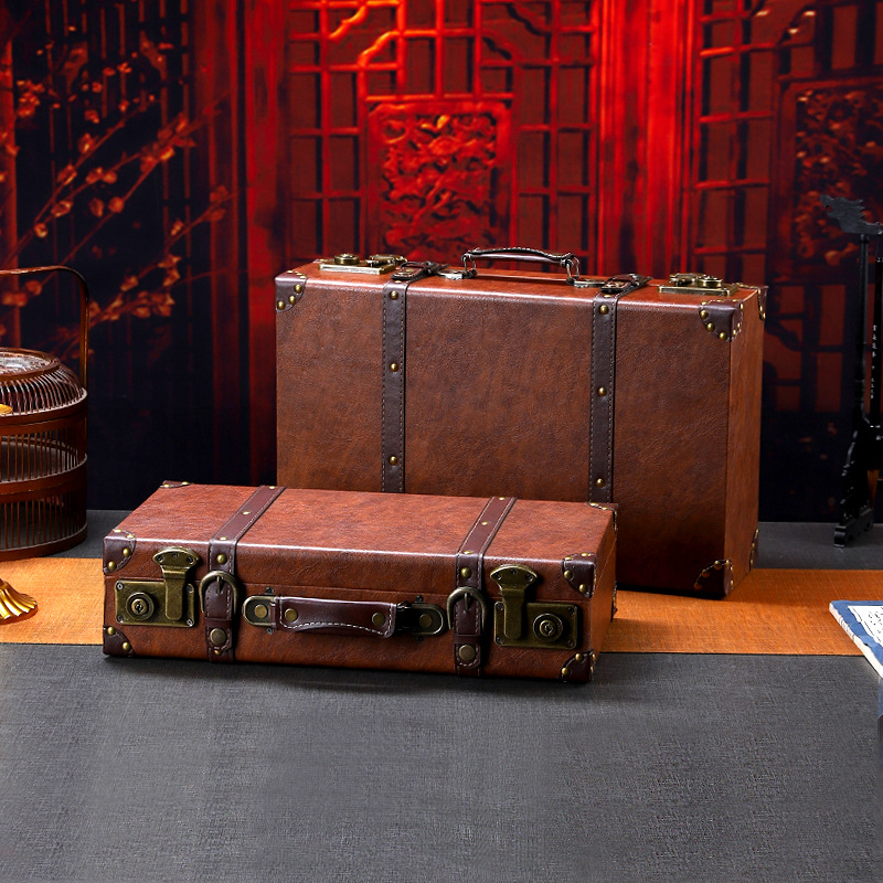 Mala de madeira vintage multif - Retro Vintage Trunk Suitcase avaliação e preço