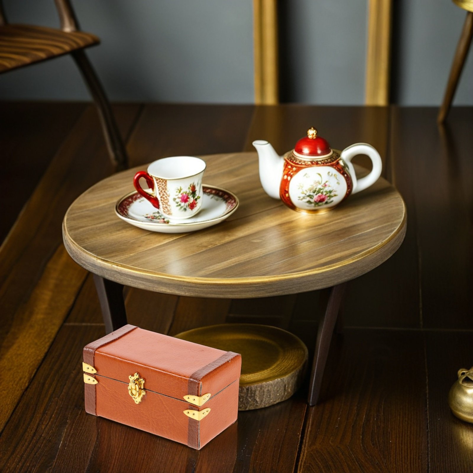Mala Vintage em Miniatura, Baú - Retro Vintage Trunk Suitcase avaliação e preço